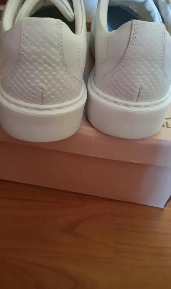 Sneakers K. Cobler EU 38 | Alb, Monocrom, Piele naturală - Image 6