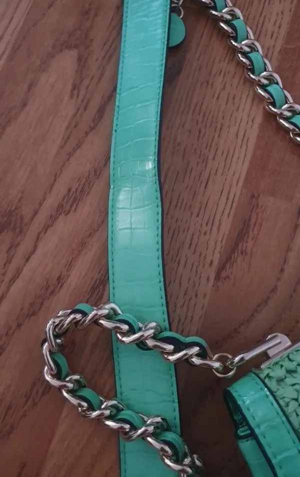Geantă crossbody Guess | Verde, Monocrom, Piele ecologică - Image 12