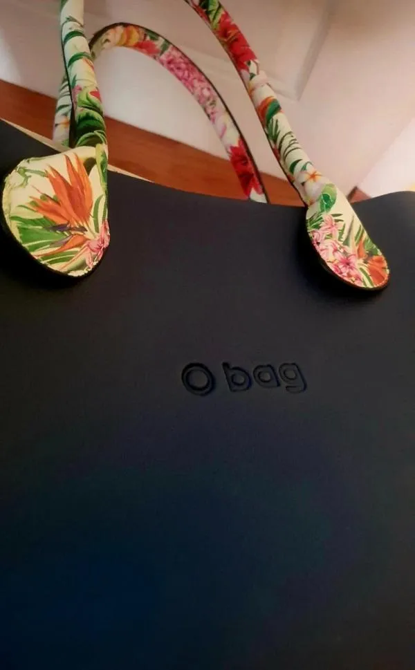 Geantă de mână O Bag | Bleumarin, Floral & Tropical, Sintetic - Image 7