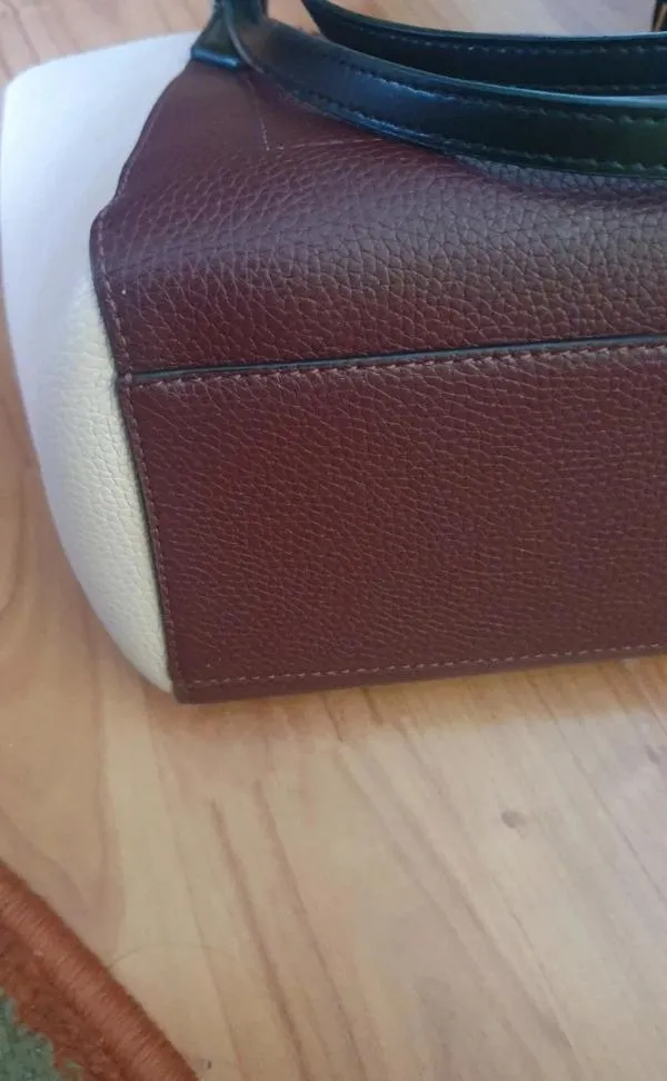Geantă de umăr Michael Kors | Burgundy, Monocrom, Piele naturală - Image 4