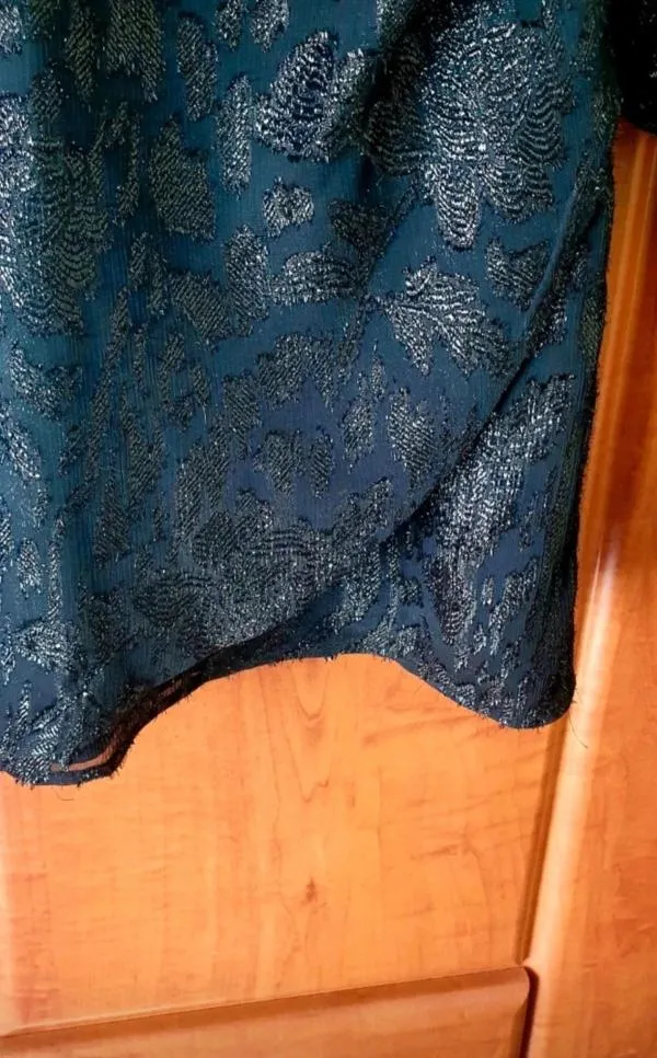 Rochie de seară Mango EU 38 | Negru, Midi, Mânecă lungă, Monocrom, Broderie, Poliester - Image 6