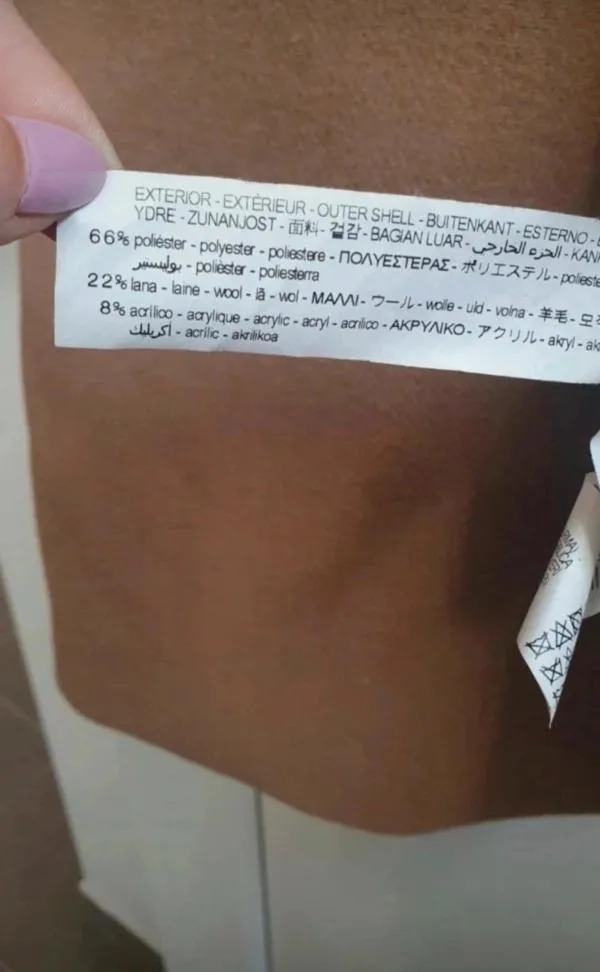 Palton din lână Zara EU 38 | Bej, Fără glugă, Monocrom, Lână - Image 3