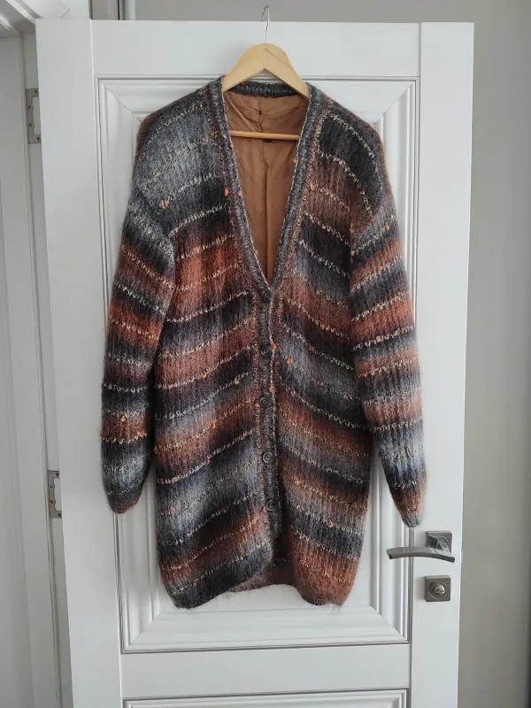 Cardigan EU 42 | Multicolor, Mânecă lungă, Lână - Image 2