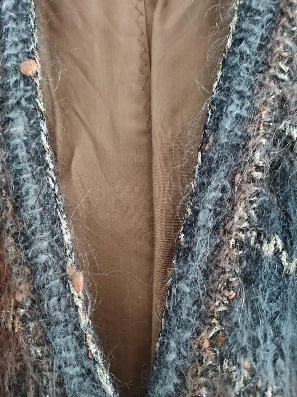 Cardigan EU 42 | Multicolor, Mânecă lungă, Lână - Image 6