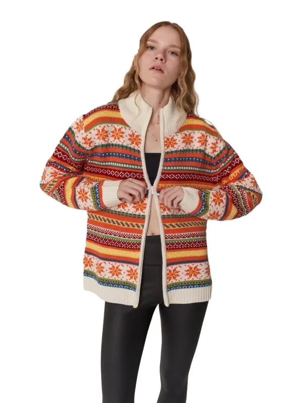 Cardigan TCM EU 40 | Multicolor, Fără mâneci, Lână
