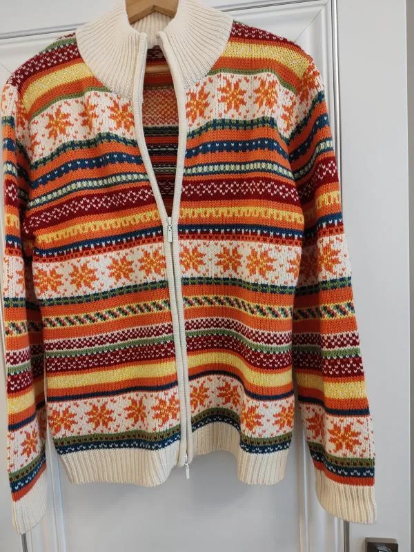 Cardigan TCM EU 40 | Multicolor, Fără mâneci, Lână - Image 8