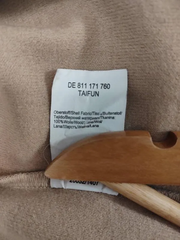 Cardigan Taifun EU 42 | Caramel, Mânecă lungă, Monocrom, Pietre decorative, Lână - Image 10