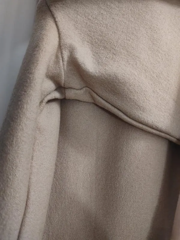Cardigan Taifun EU 42 | Caramel, Mânecă lungă, Monocrom, Pietre decorative, Lână - Image 8