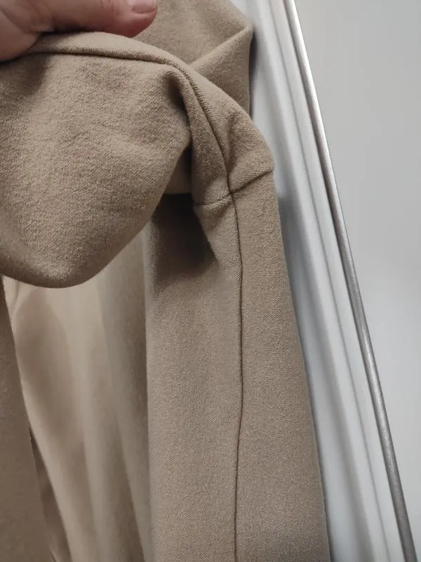 Cardigan Taifun EU 42 | Caramel, Mânecă lungă, Monocrom, Pietre decorative, Lână - Image 9