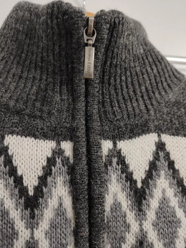 Pulover cu guler înalt Bexleys S | Gri, Mânecă lungă, Lână - Image 4