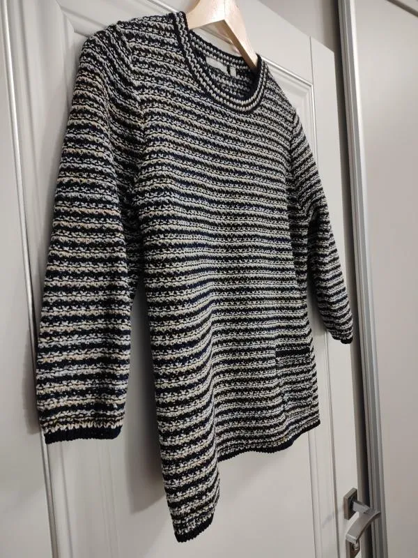 Pulover Rabe EU 40 | Negru, Normal, Mânecă trei sferturi, Regular fit, Bumbac - Image 4