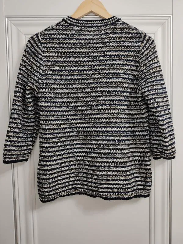 Pulover Rabe EU 40 | Negru, Normal, Mânecă trei sferturi, Regular fit, Bumbac - Image 5