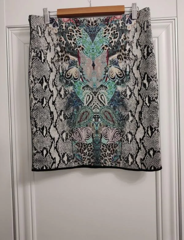 Fustă dreaptă Marc Cain EU 42 | Multicolor, Mini, Dreaptă (Straight) fit, Lână - Image 2