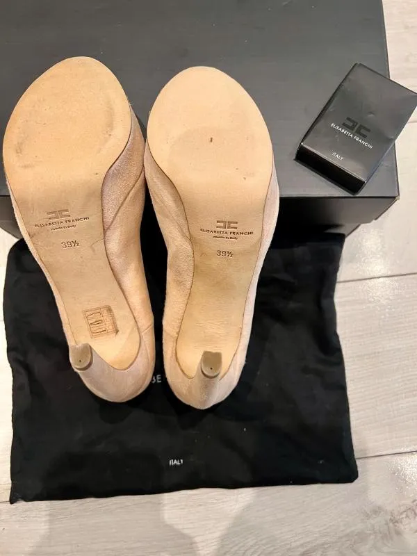 Pantofi cu toc înalt Elisabetta Franchi EU 39.5 | Roz, Piele întoarsă Suede - Image 11