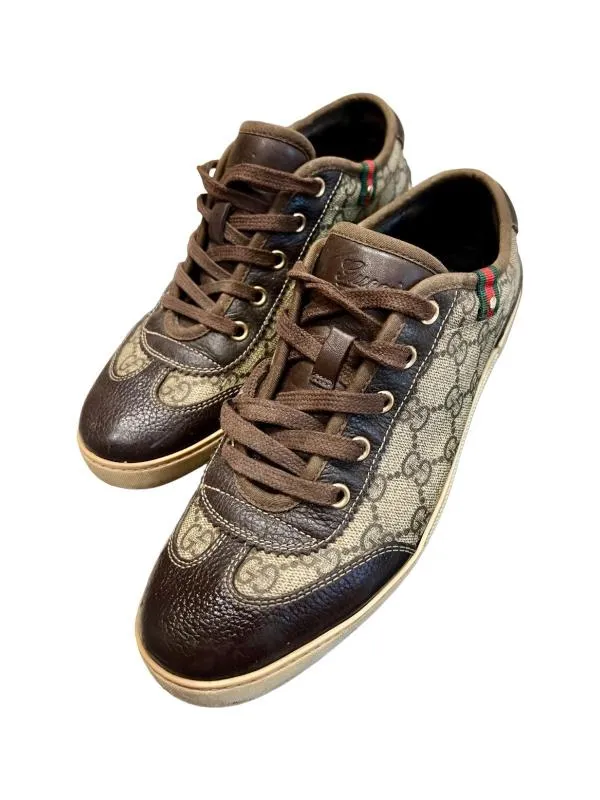 Sneakers Gucci EU 37 | Maro, Logo, Piele naturală