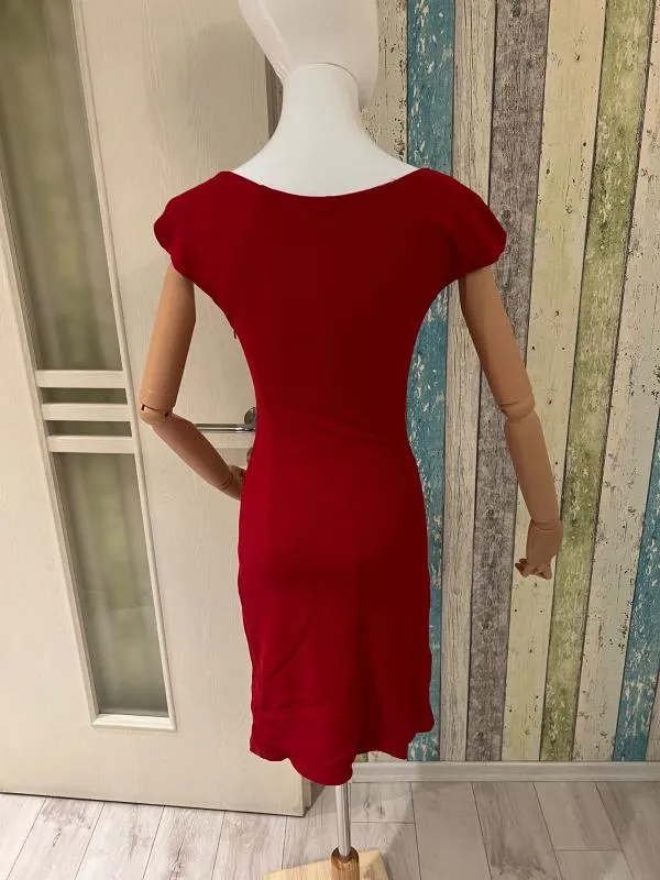 Rochie mulată Rinascimento S | Roșu, Mini, Fără mâneci - Image 6