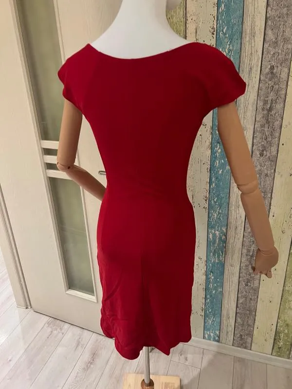 Rochie mulată Rinascimento S | Roșu, Mini, Fără mâneci - Image 9