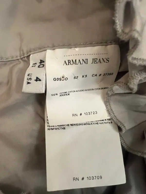 Fustă A-line Armani Jeans M | Gri, Mini, Lungă fit, Paiete, Bumbac - Image 11