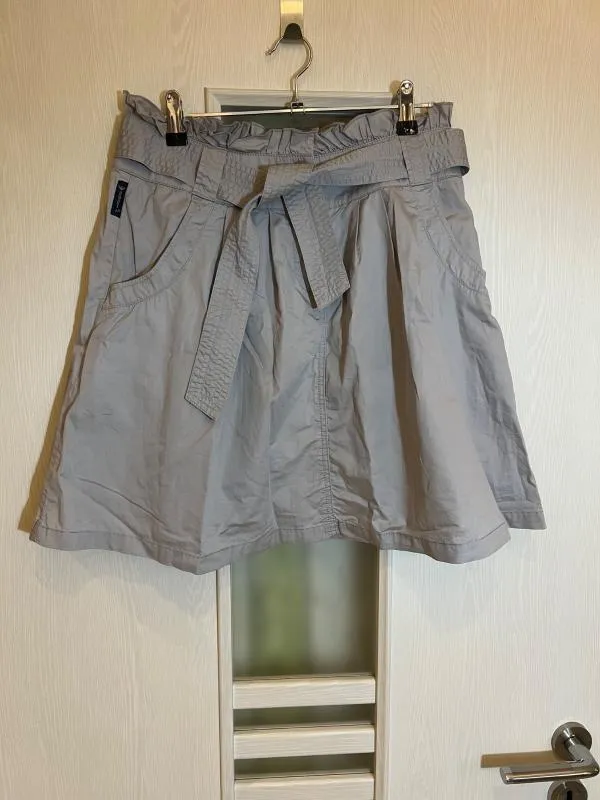 Fustă A-line Armani Jeans M | Gri, Mini, Lungă fit, Paiete, Bumbac - Image 2