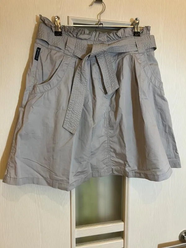 Fustă A-line Armani Jeans M | Gri, Mini, Lungă fit, Paiete, Bumbac - Image 3
