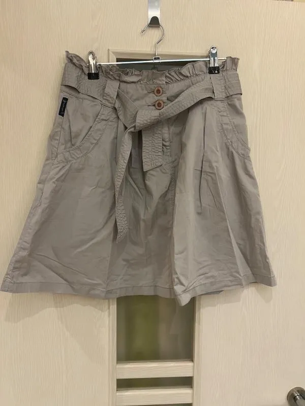 Fustă A-line Armani Jeans M | Gri, Mini, Lungă fit, Paiete, Bumbac - Image 6
