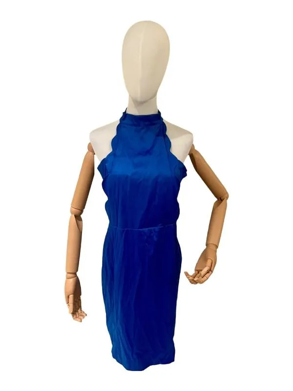 Rochie de ocazie Savuka XL | Albastru, Midi, Monocrom