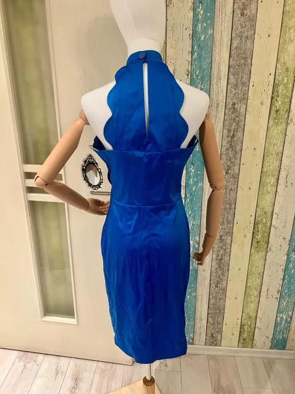 Rochie de ocazie Savuka XL | Albastru, Midi, Monocrom - Image 7