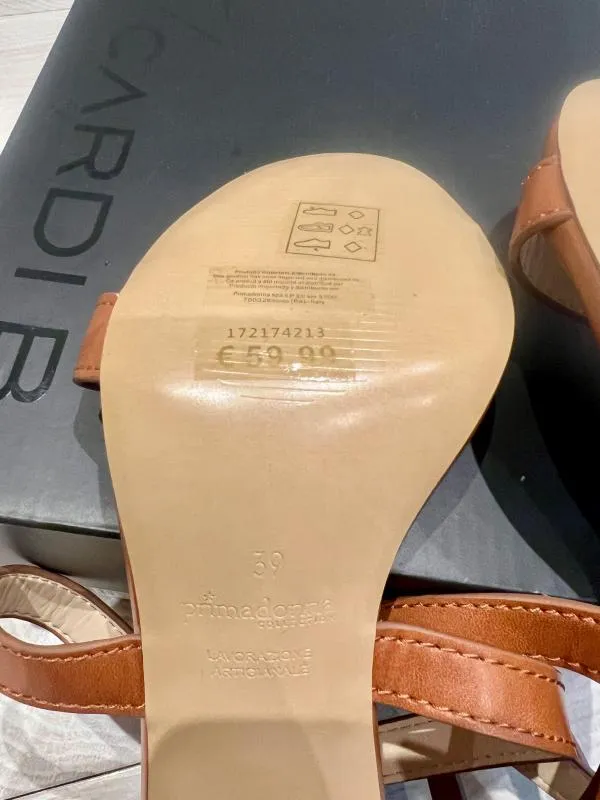 Pantofi cu toc înalt Primadonna EU 39 | Maro, Piele naturală - Image 4