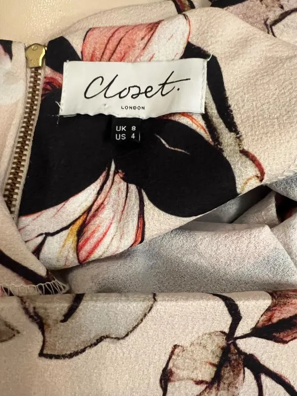 Rochie de ocazie Closet London S | Multicolor, Midi, Mânecă scurtă, Floral & Tropical - Image 12