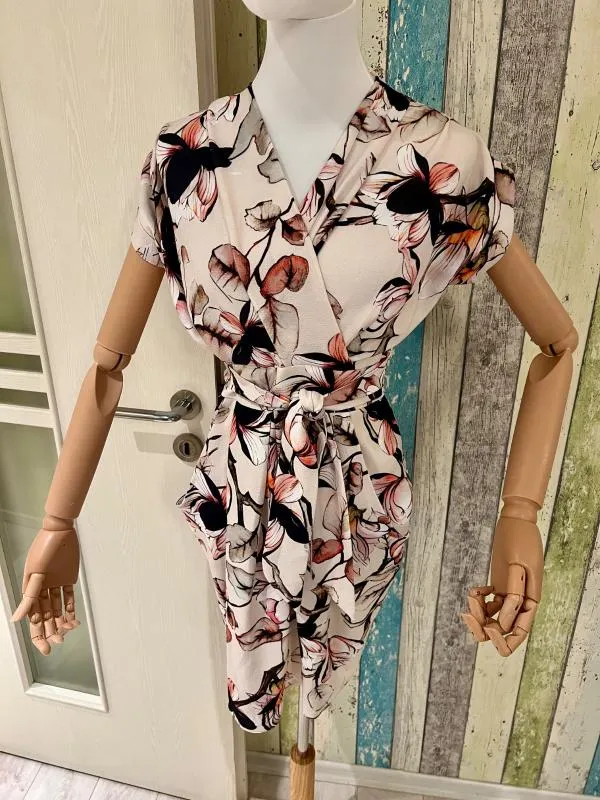 Rochie de ocazie Closet London S | Multicolor, Midi, Mânecă scurtă, Floral & Tropical - Image 3