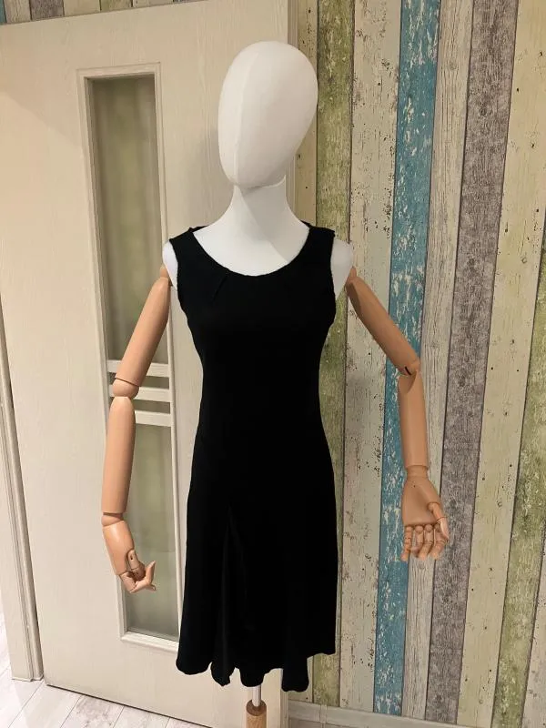Rochie casual Hobbs London S-M | Negru, Midi, Monocrom, Lână - Image 2