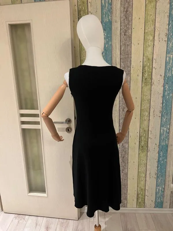 Rochie casual Hobbs London S-M | Negru, Midi, Monocrom, Lână - Image 4