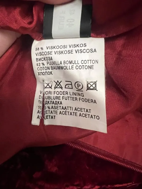 Rochie de ocazie Ril’s M | Burgundy, Maxi, Fără mâneci, Vâscoză - Image 12