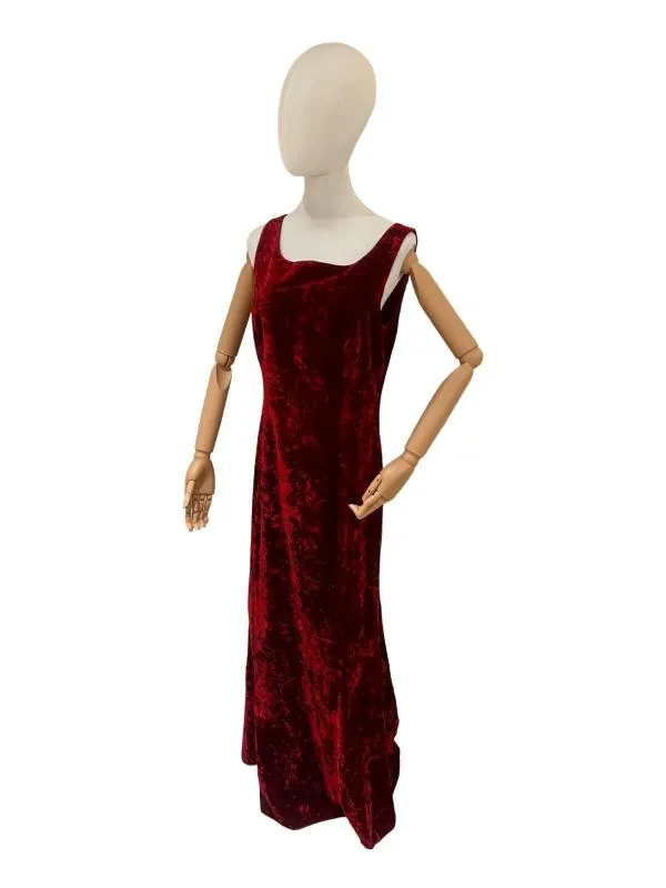 Rochie de ocazie Ril’s M | Burgundy, Maxi, Fără mâneci, Vâscoză