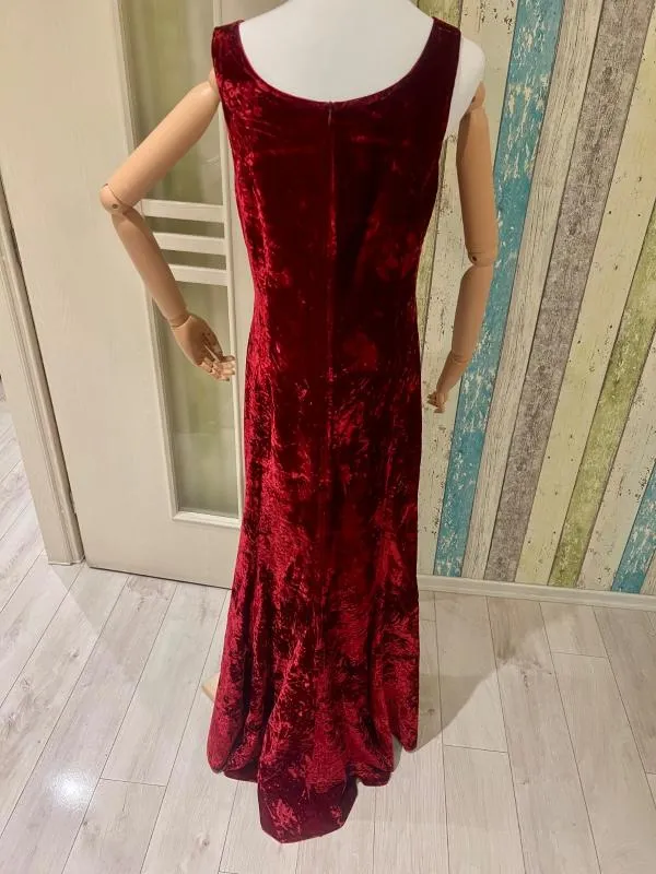 Rochie de ocazie Ril’s M | Burgundy, Maxi, Fără mâneci, Vâscoză - Image 4