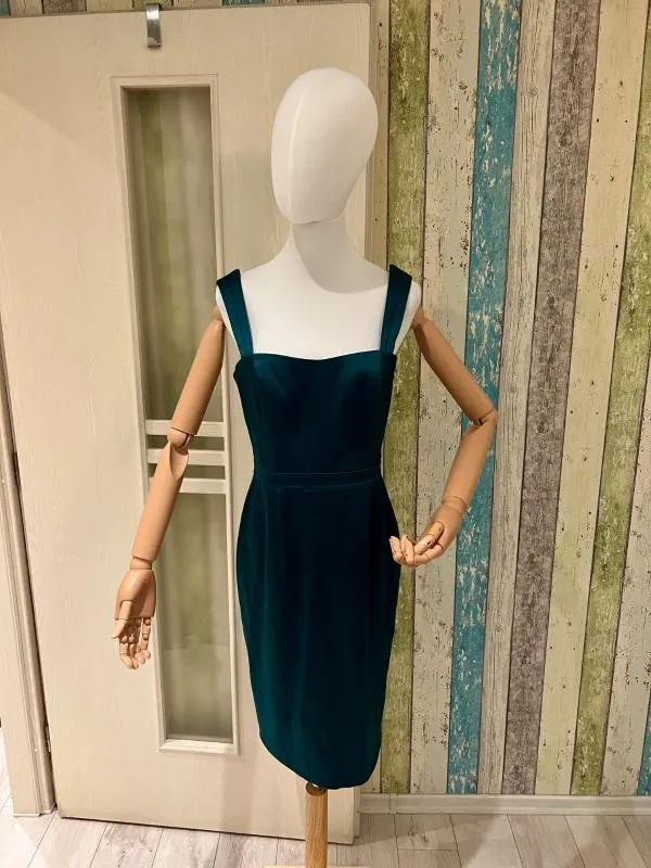 Rochie de ocazie Adrianna Papell M | Verde, Midi, Bretele subțiri, Satinat - Image 12
