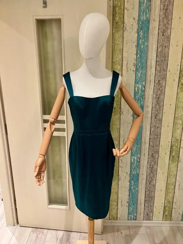 Rochie de ocazie Adrianna Papell M | Verde, Midi, Bretele subțiri, Satinat - Image 4