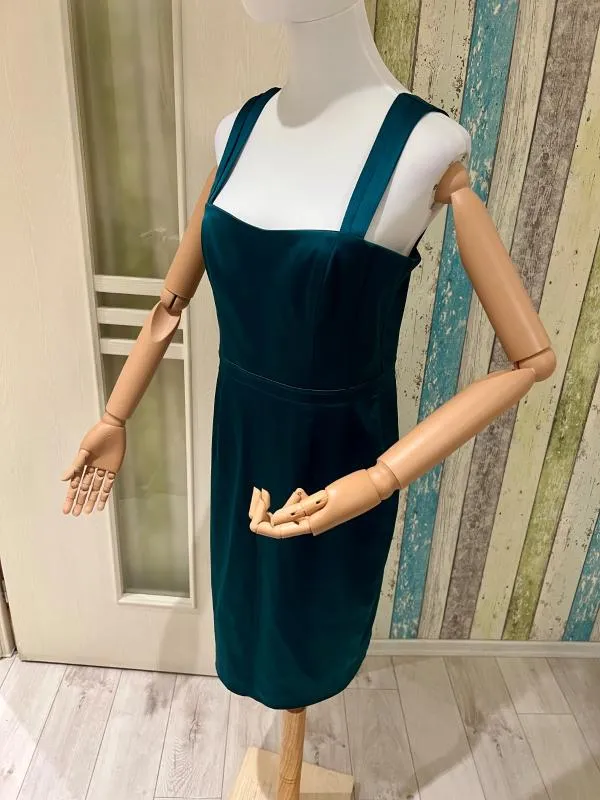 Rochie de ocazie Adrianna Papell M | Verde, Midi, Bretele subțiri, Satinat - Image 8