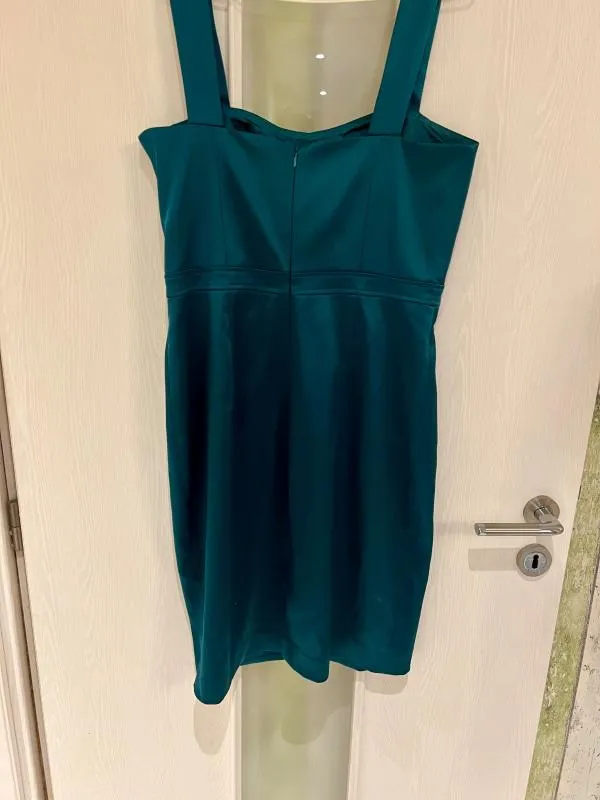 Rochie de ocazie Adrianna Papell M | Verde, Midi, Bretele subțiri, Satinat - Image 9