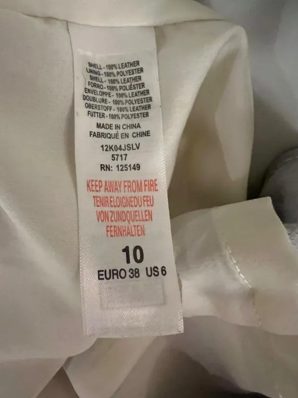 Fustă din piele Kendall & Kylie EU 38 | Argintiu, Mini - Image 10