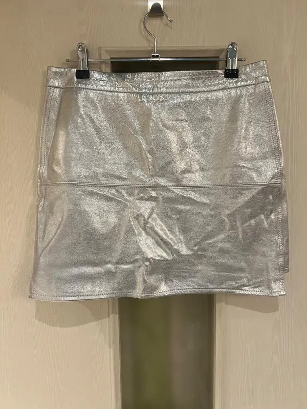 Fustă din piele Kendall & Kylie EU 38 | Argintiu, Mini - Image 4