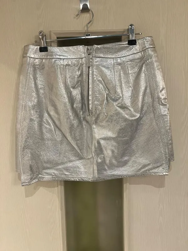 Fustă din piele Kendall & Kylie EU 38 | Argintiu, Mini - Image 6