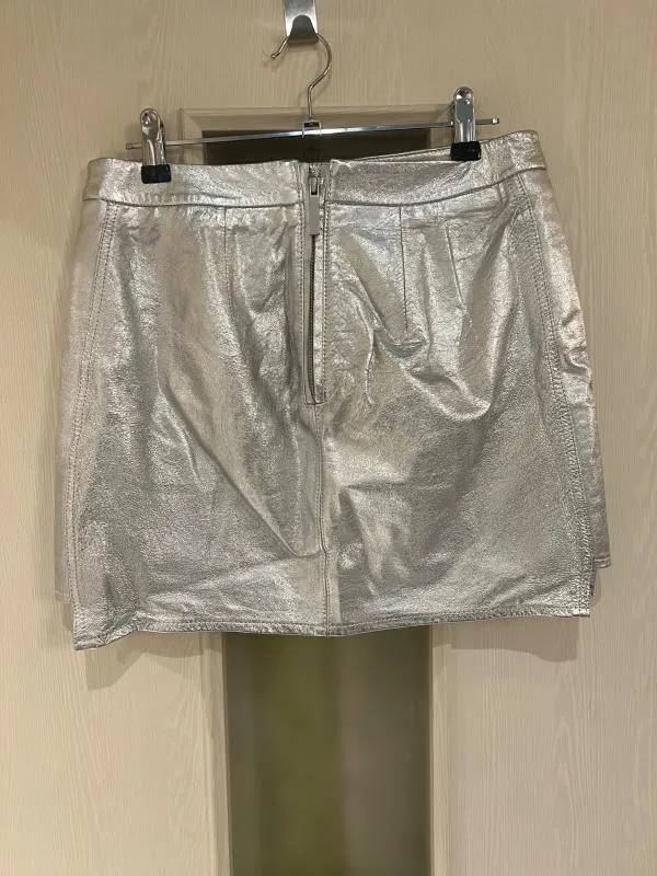 Fustă din piele Kendall & Kylie EU 38 | Argintiu, Mini - Image 8