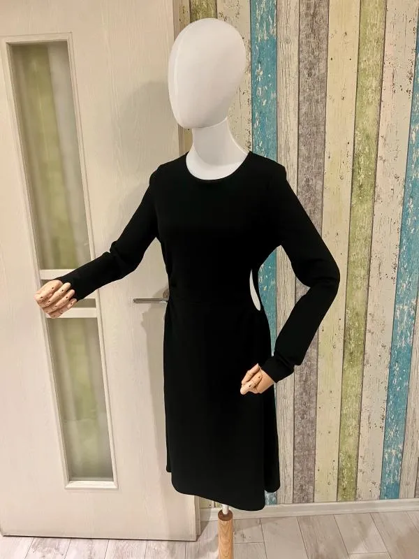 Rochie de seară NA-KD M | Negru, Midi, Cu decupaje - Image 2