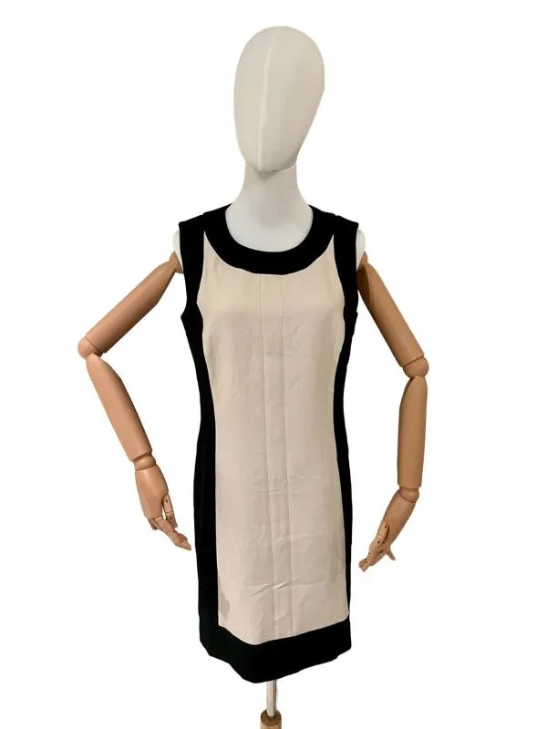 Rochie de seară Taifun M | Negru, Midi, Fără mâneci, Abstract & Color Block