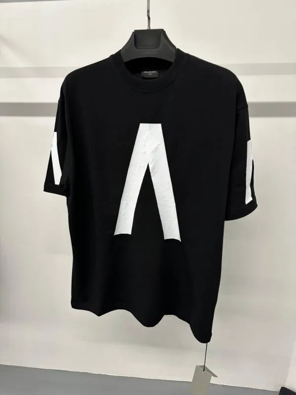 Tricou Balenciaga XL | Negru, Normal, Bumbac - Image 2