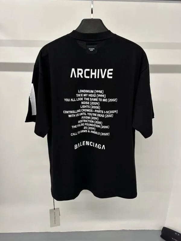 Tricou Balenciaga XL | Negru, Normal, Bumbac - Image 3