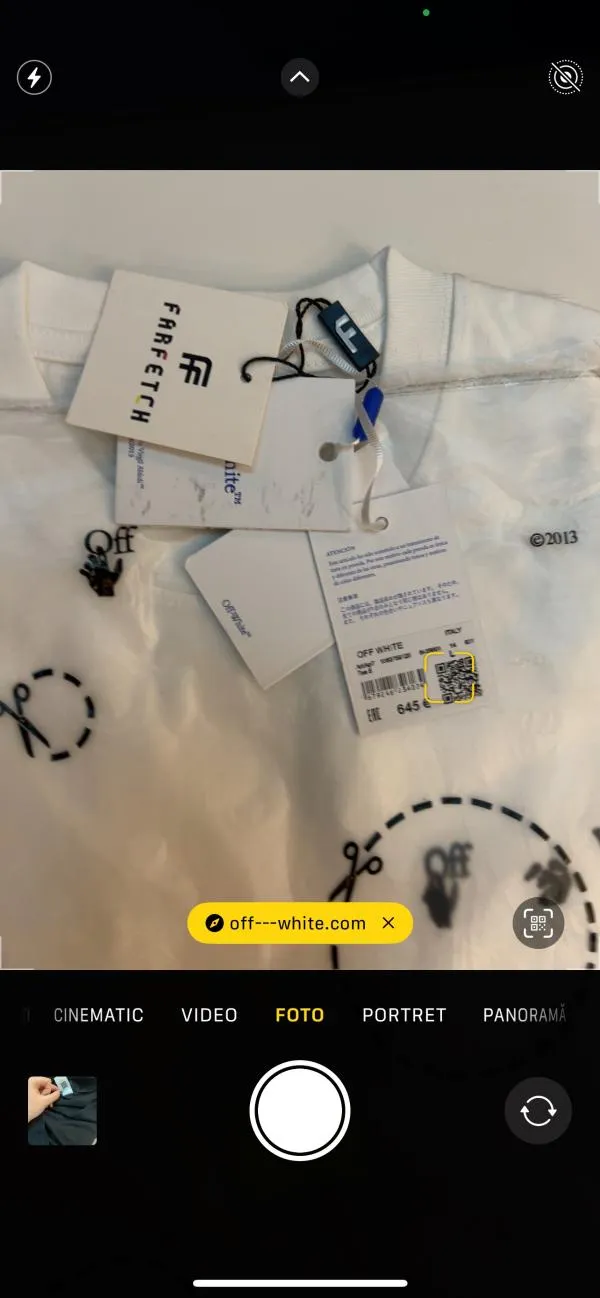 Tricou Off-White M | Negru, Normal, Bumbac - Image 6