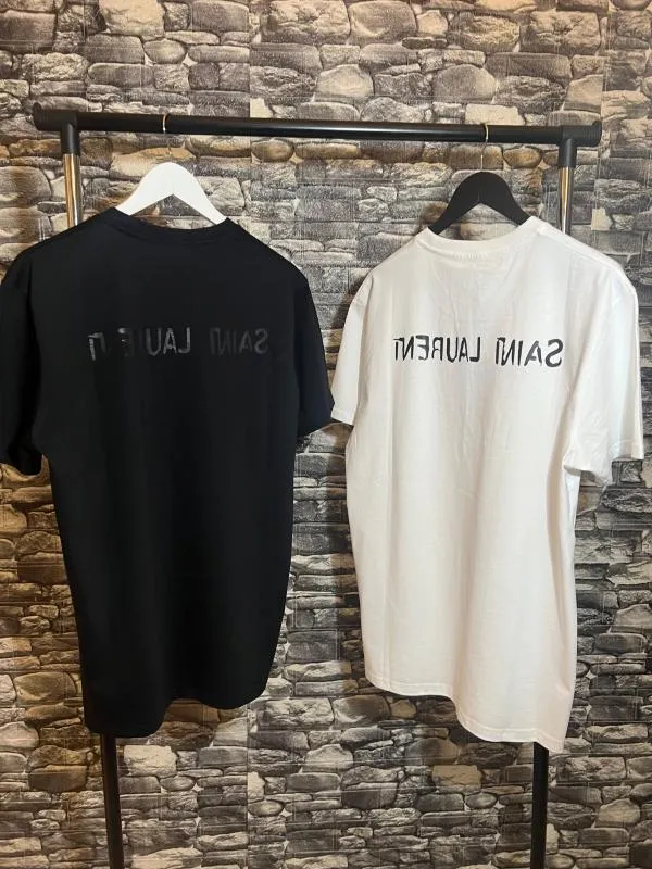 Tricou Saint Laurent S | Alb, Normal, Bumbac - Image 4