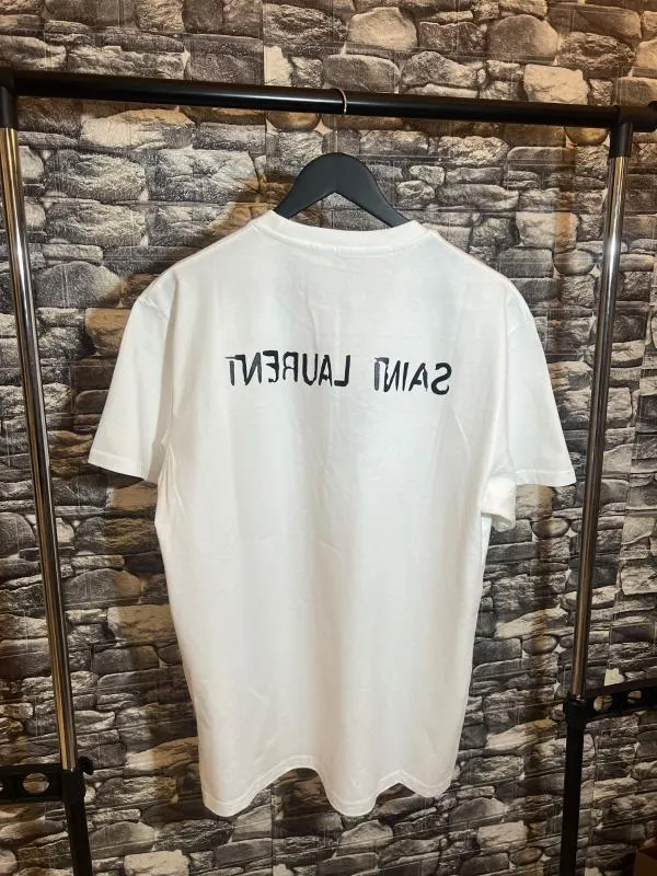Tricou Saint Laurent S | Alb, Normal, Bumbac - Image 7
